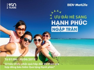 BIDV MetLife triển khai ‘Ưu đãi hè sang – Hạnh phúc ngập tràn’