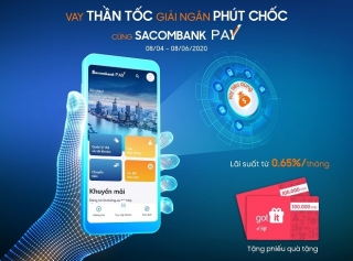 Nhận phiếu quà tặng Got It khi vay tiêu dùng trên ứng dụng Sacombank Pay