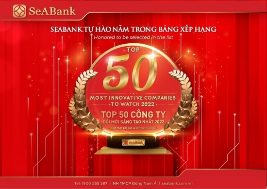 SeABank được vinh danh trong “Top 50 Công ty đổi mới sáng tạo nhất 2022”