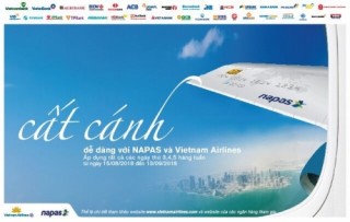 Giảm giá 15% cho khách mua vé máy bay thanh toán qua NAPAS