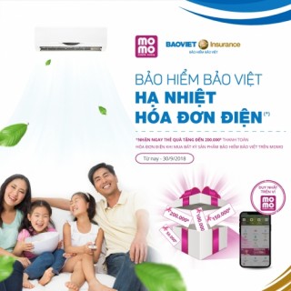 Mua bảo hiểm trên ứng dụng MoMo được quà tặng