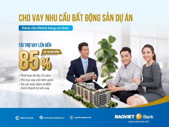 Vay mua nhà dự án dễ dàng tại BAOVIET Bank