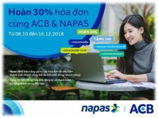 NAPAS và ACB phối hợp triển khai hàng loạt ưu đãi hấp dẫn