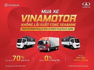 Mua xe Vinamotor không lãi suất cùng SeABank