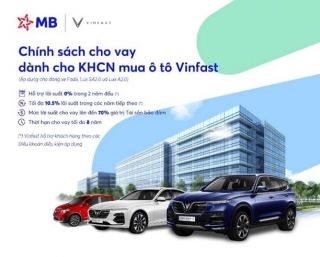 Siêu ưu đãi khi vay vốn mua ô tô Vinfast tại MB