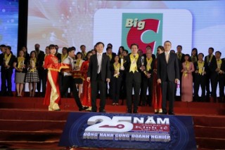 Big C nhận giải thưởng Rồng vàng và Thương hiệu Mạnh Việt Nam lần thứ 8