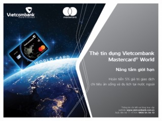 Vietcombank ra mắt thẻ tín dụng quốc tế Mastercard World