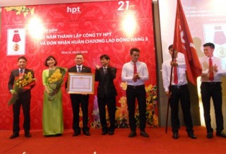 HPT đón nhận Huân chương Lao động hạng Ba