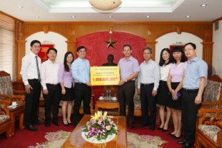 SHB ủng hộ Qũy hỗ trợ thiên tai 1 tỷ đồng
