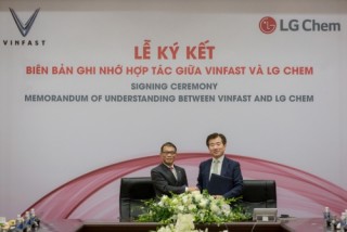 VinFast và LG Chem hợp tác sản xuất pin tiêu chuẩn quốc tế