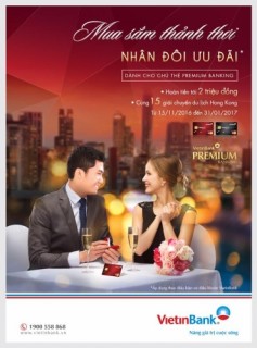 “Mua sắm thảnh thơi - nhân đôi ưu đãi” cùng VietinBank