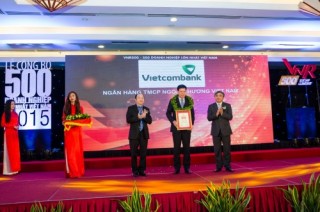 Vietcombank nằm trong Top 50 DN xuất sắc nhất Việt Nam 2015