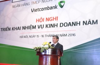 Năm 2016: Vietcombank đặt mục tiêu tăng trưởng tín dụng 17% - 18%