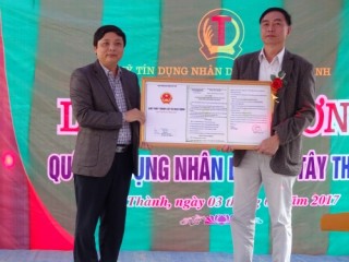 Quỹ tín dụng nhân dân xã Tây Thành khai trương và đi vào hoạt động