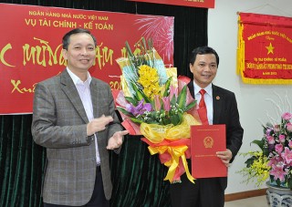 Ông Lê Quang Huy được bổ nhiệm giữ chức Phó Vụ trưởng Vụ Tài chính - Kế toán (NHNN)