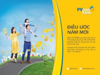 Hào hứng nhận quà tặng từ “Điều ước năm mới” của PVcomBank