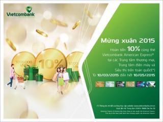 Vietcombank khuyến mãi cho chủ thẻ Vietcombank American Express