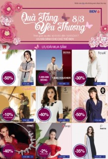 BIDV dành nhiều ưu đãi cho phái đẹp dịp 8/3