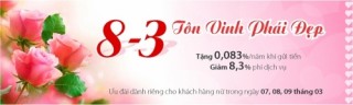 Nhiều ưu đãi cho khách hàng nữ tại Eximbank dịp 8/3