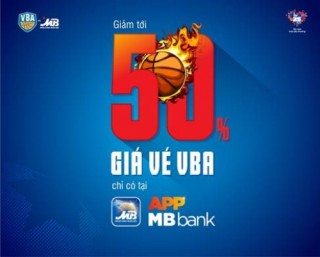 Giảm tới 50% giá vé VBA khi mua qua App MBBank