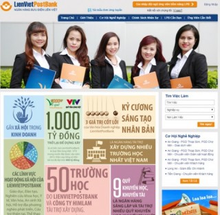 LienVietPostBank chính thức ra mắt website tuyển dụng