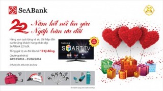 SeABank chúc mừng khách trúng giải 22 năm kết nối tin yêu