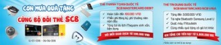 Cơn mưa quà tặng với bộ đôi thẻ quốc tế SCB