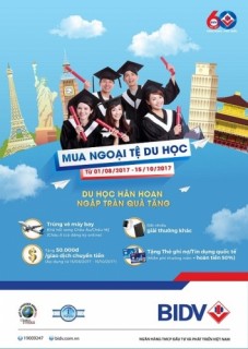Du học hân hoan – Ngập tràn quà tặng cùng BIDV