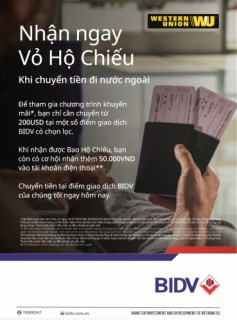 Nhận ngay quà tặng khi chuyển tiền đi nước ngoài với Western Union