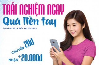 “Trải nghiệm ngay - Quà liền tay” cùng BIDV Online