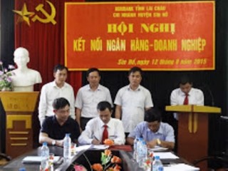 Agribank chi nhánh huyện Sìn Hồ tổ chức hội nghị kết nối NH-DN