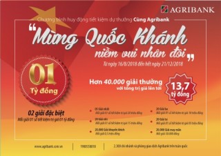 Cơ hội trở thành tỷ phú khi gửi tiền tại Agribank