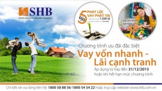 SHB cho vay lãi suất chỉ từ 5%/năm trong 12 tháng đầu