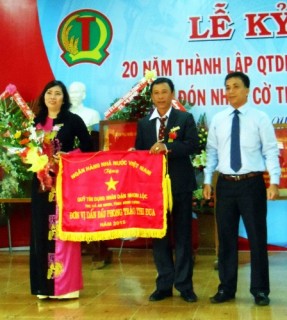 QTDND Nhơn Lộc (Bình Định): Đón nhận Cờ thi đua của Chính phủ và NHNN