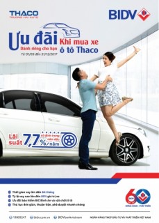 Mua xe với lãi suất ưu đãi chỉ từ 7,7%/năm tại Thaco