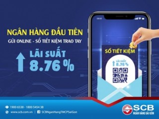 SCB là Ngân hàng đầu tiên gửi sổ tiết kiệm qua email khách hàng