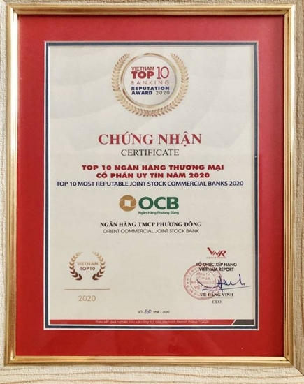 OCB được vinh danh trong bảng xếp hạng Fast 500 và Top 10 ngân hàng
