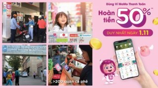 Duy nhất ngày 1/11: Ngày hội MoMo siêu hoàn tiền 50%