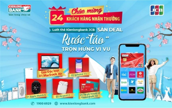 Hàng chục khách hàng trúng thưởng khuyến mãi Kienlongbank