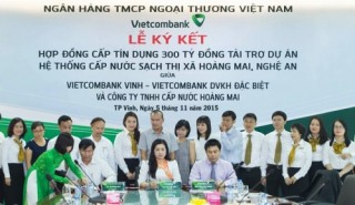 Vietcombank đầu tư 300 tỷ đồng cho hệ thống cấp nước sạch tại Nghệ An