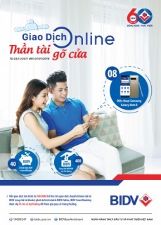 Giao dịch online nhanh tay cùng BIDV e-Banking và đón ngay “Thần tài gõ cửa”