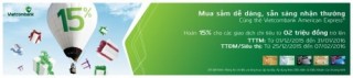 Mua sắm dễ dàng, sẵn sàng nhận thưởng với thẻ Vietcombank American Express