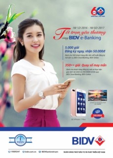 BIDV dành nhiều ưu đãi cho khách hàng nhân dịp Tết Đinh Dậu