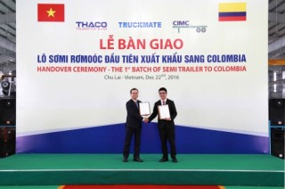 Thaco xuất khẩu sơmi rơmoóc sang Colombia