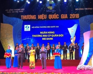 MB vinh dự là ngân hàng đạt Thương hiệu quốc gia năm 2018