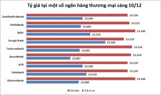 Tỷ giá ngày 10/12: Duy trì trạng thái ổn định