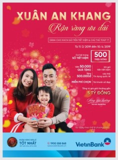 Xuân An khang, rộn ràng ưu đãi cùng VietinBank