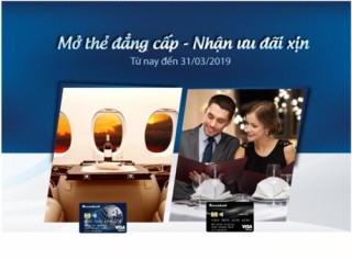 Đặc quyền ưu đãi khi mở thẻ tín dụng Sacombank Visa cao cấp