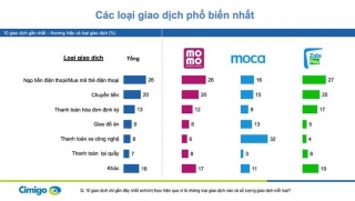 3 ví điện tử phổ biến nhất có số chi tiêu bình quân 441,6 - 520 nghìn đồng/ví/ngày