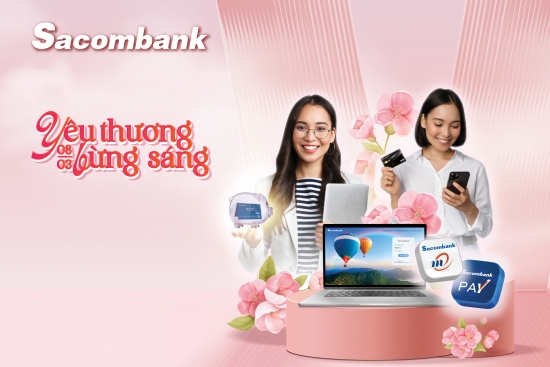 “Yêu thương bừng sáng” cùng Sacombank dịp 8/3